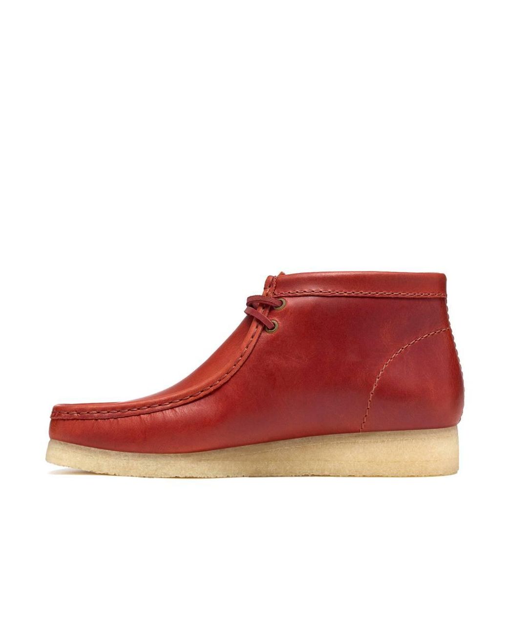 Clarks Red Wallabee Boot Brick Ankle Boots, Wallabee, Lace Up for men