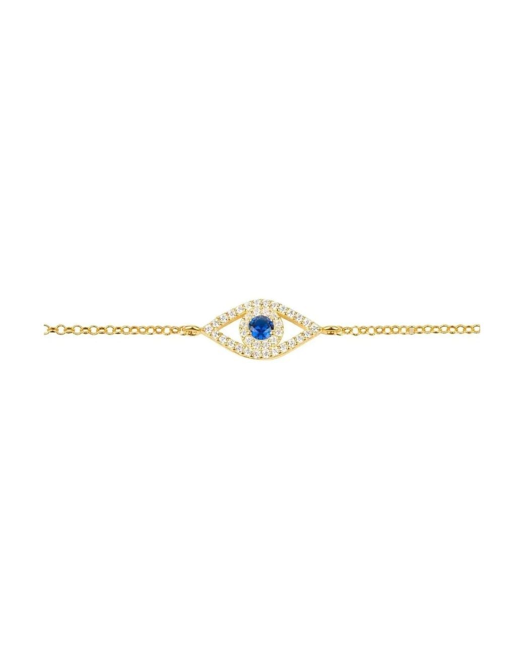 Latelita London Metallic Evil Eye Elliptical Bracelet