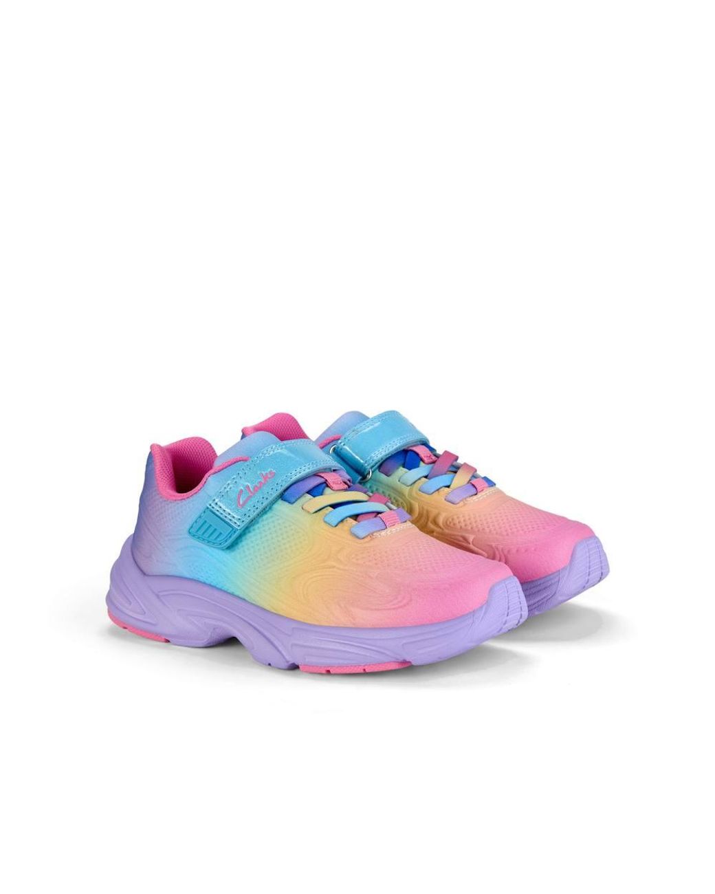 Clarks Blue Craftonsolo K. Mutli Trainers