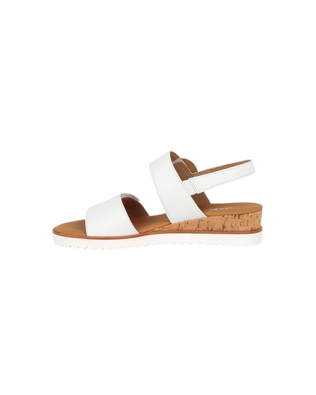 Gabor White 'Reeth' Low Wedge Sandals