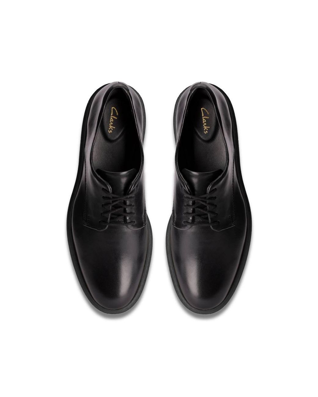 Clarks Black Glickly Derby 2 Leather Derby Shoes, Lace Up
