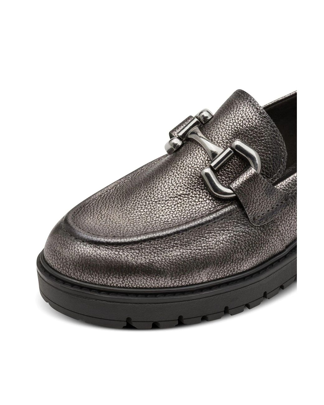 Infinity Leather Black Tamaris Leather Loafers Slip-On Platform Shoes