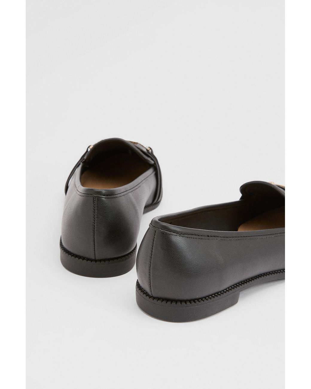 Dorothy Perkins Black Wide Fit Lora Snaffle Loafers