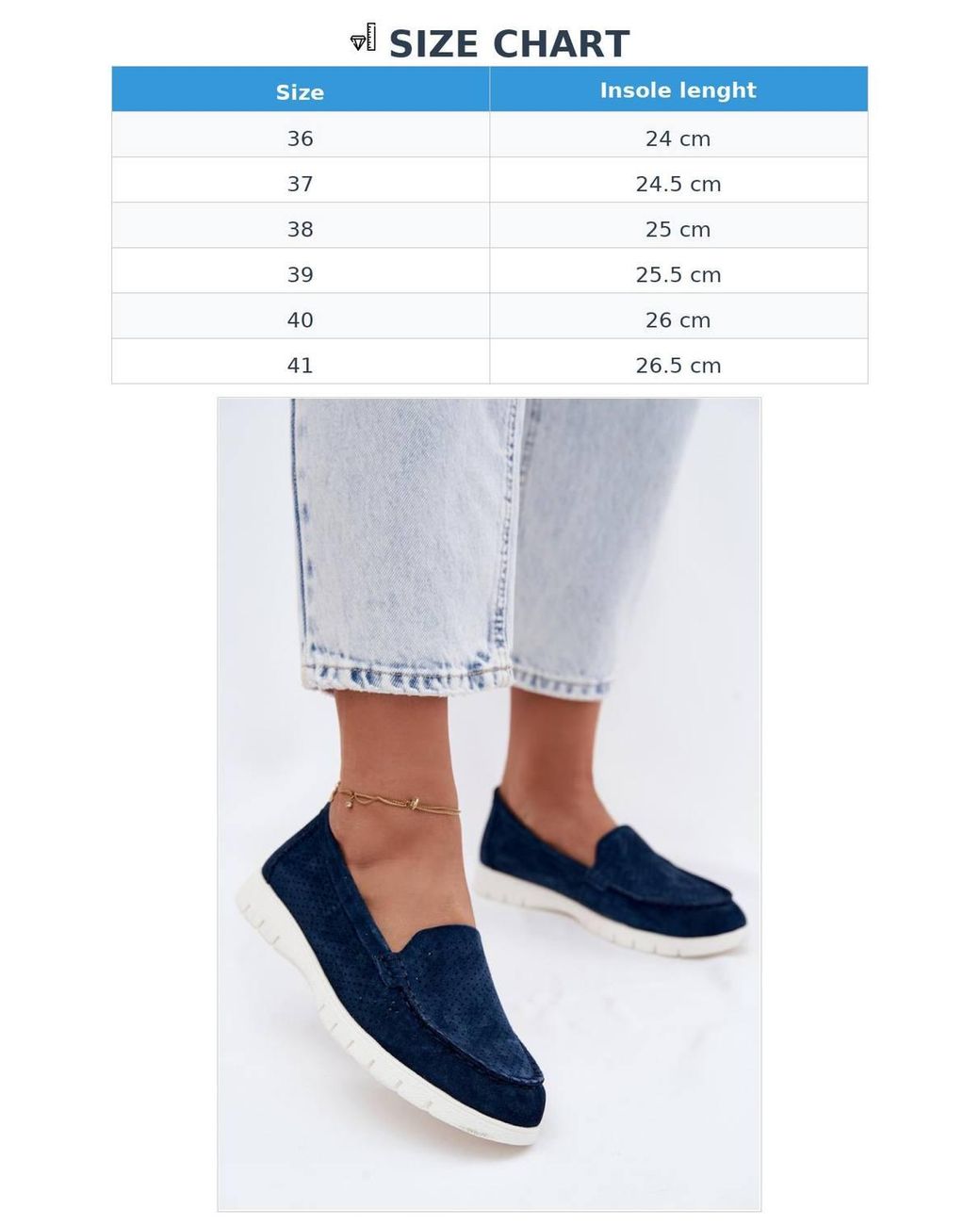 Love Lace Blue Vinceza Suede Perforated Moccasins With Cushioned Insole