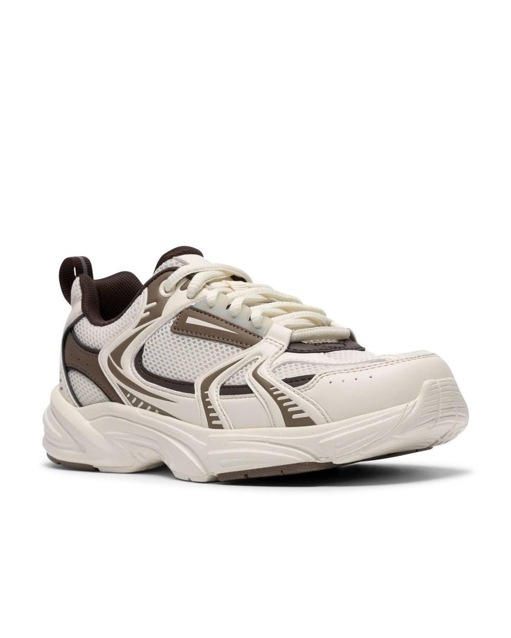 Clarks White Craftonpark O Off- Combination Trainers