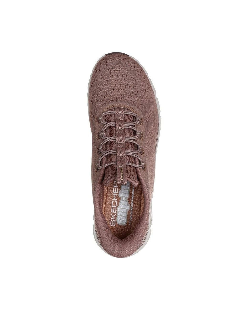 Skechers Brown Glide-Step Elevate Amaze Trainers