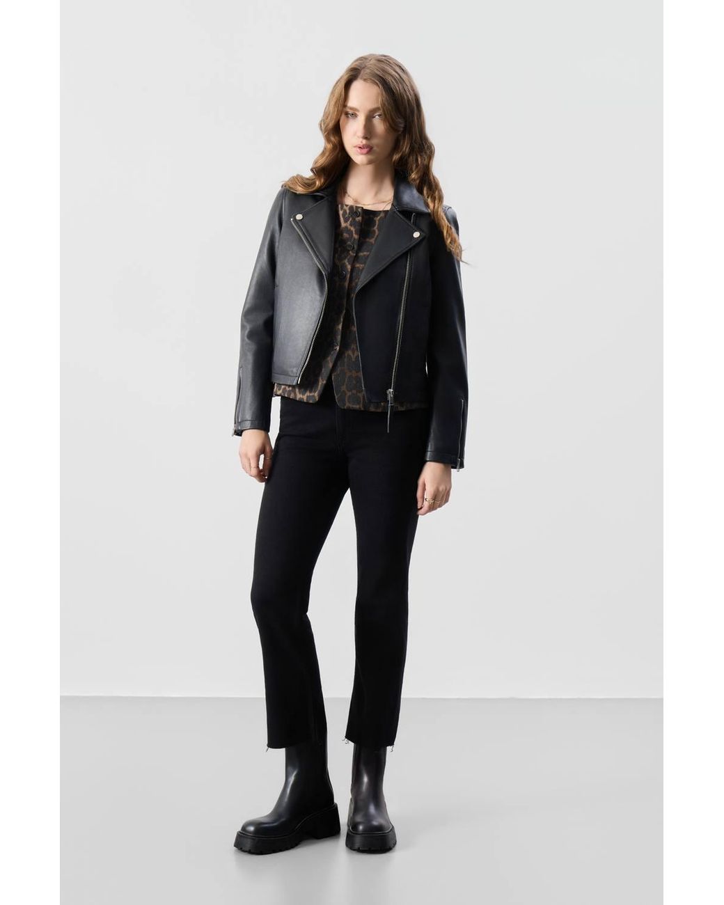 Bolongaro Trevor Black Real Leather Molly Biker Jacket