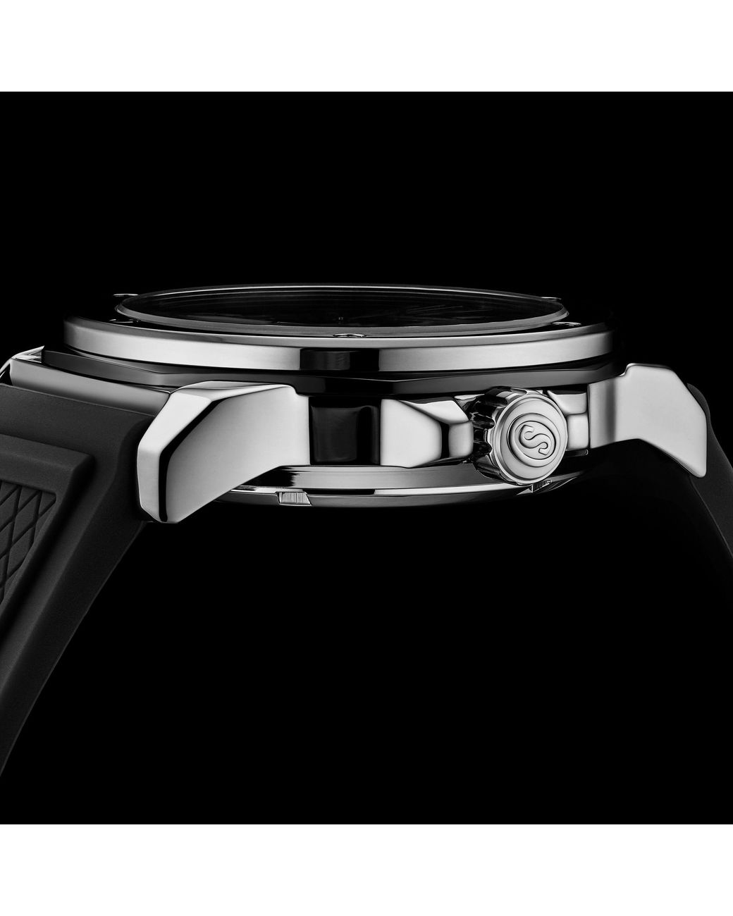Stuhrling Black Edwardian Automatic 44Mm Skeleton for men
