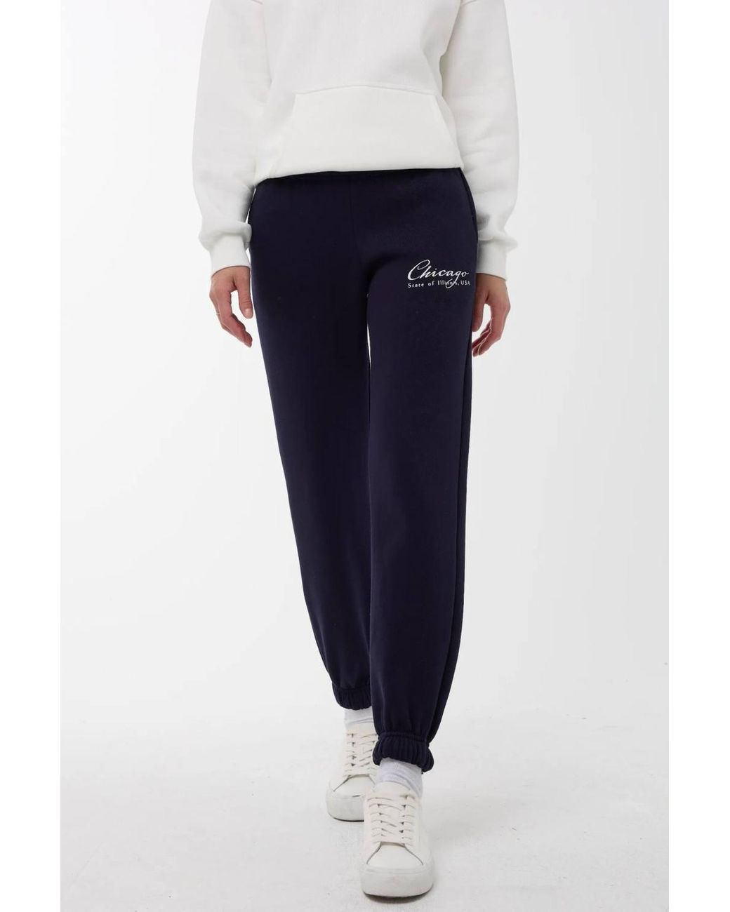 Hiccup Blue Elastic Waist Sweatpants