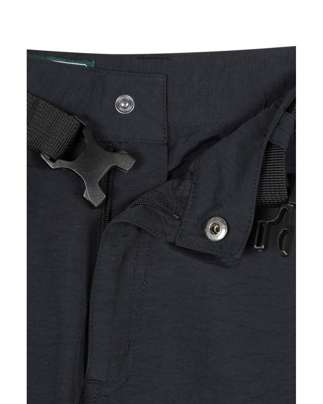 Mountain Warehouse Black 'Camp' Lightweight Short Length Convertible Zip-Off Cargo Trousers