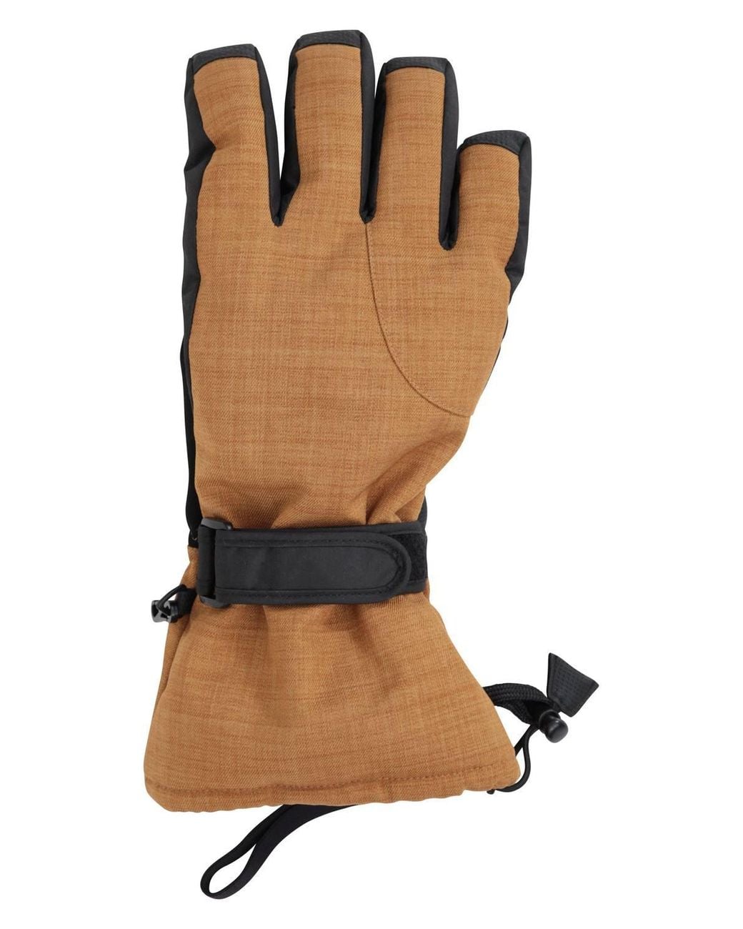 Mountain Warehouse Black 'Lodge' Warm Soft Lightweight Snowproof Textured Skiing Winter Gloves for men