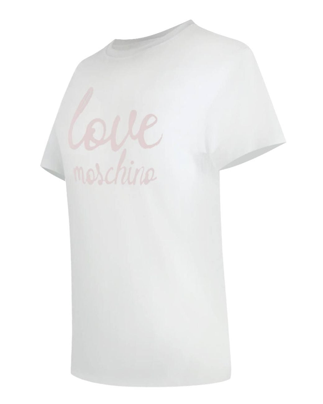 Love Moschino White Short Sleeve Round T-Shirt