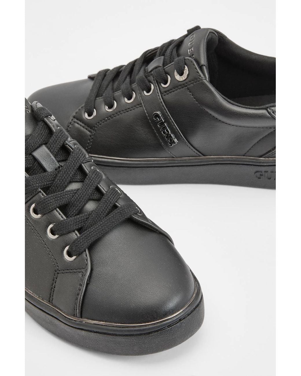 Guess Gray Britz Court Lace Up Trainers
