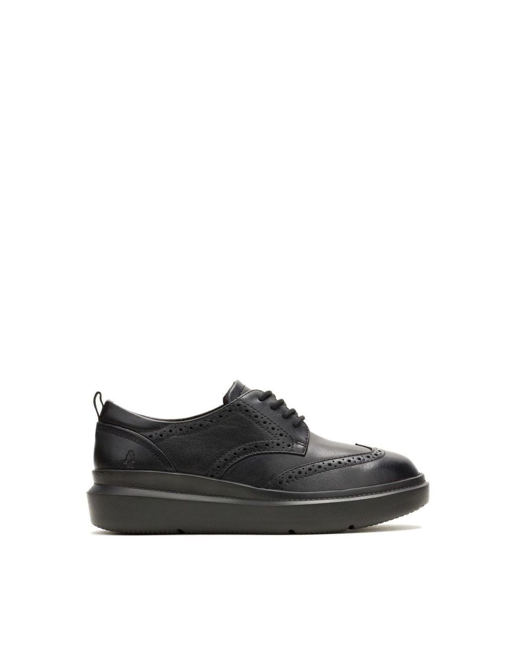 Hush Puppies Black Joy Wingtip Lace Up