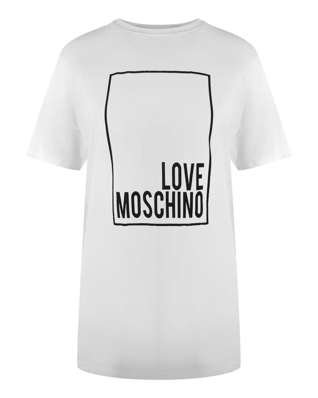 Love Moschino Gray Short Sleeve Round T-Shirt