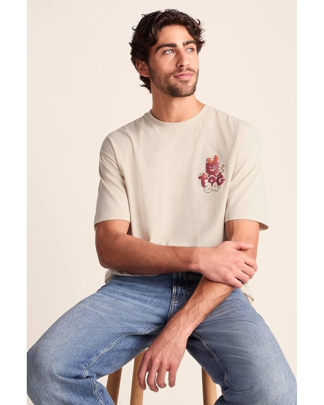 TOG24 Blue 'Negroni' 100% Cotton Supersoft Hattie Clark T-Shirt for men