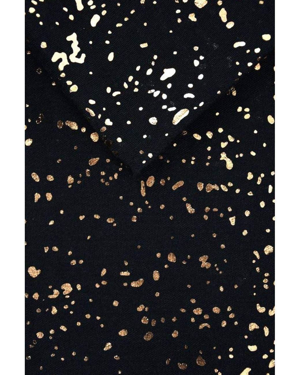 SARTA Black Speckle Lightweight Foil Scarf