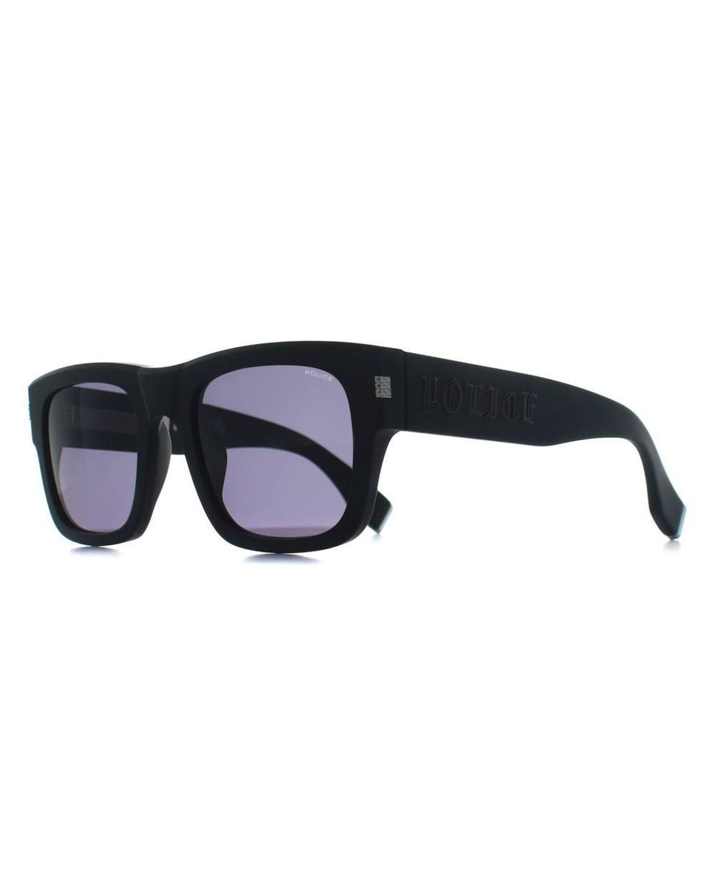 Police Black Splp33E540703 Square/Rectangle Sunglasses for men