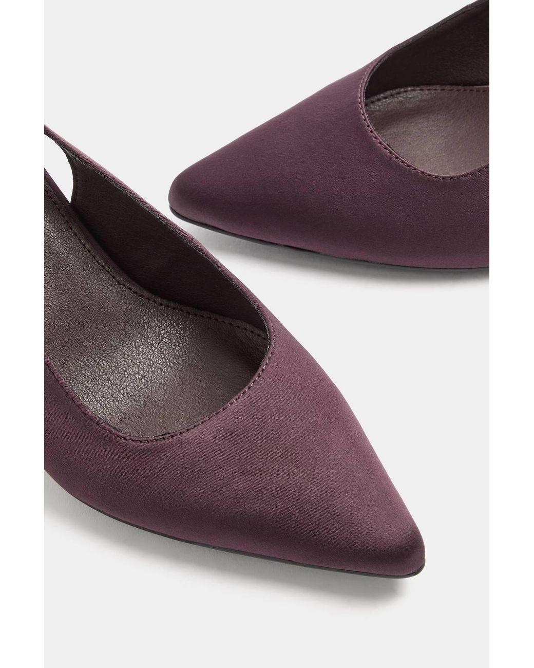 Yours Black Satin Court Heel