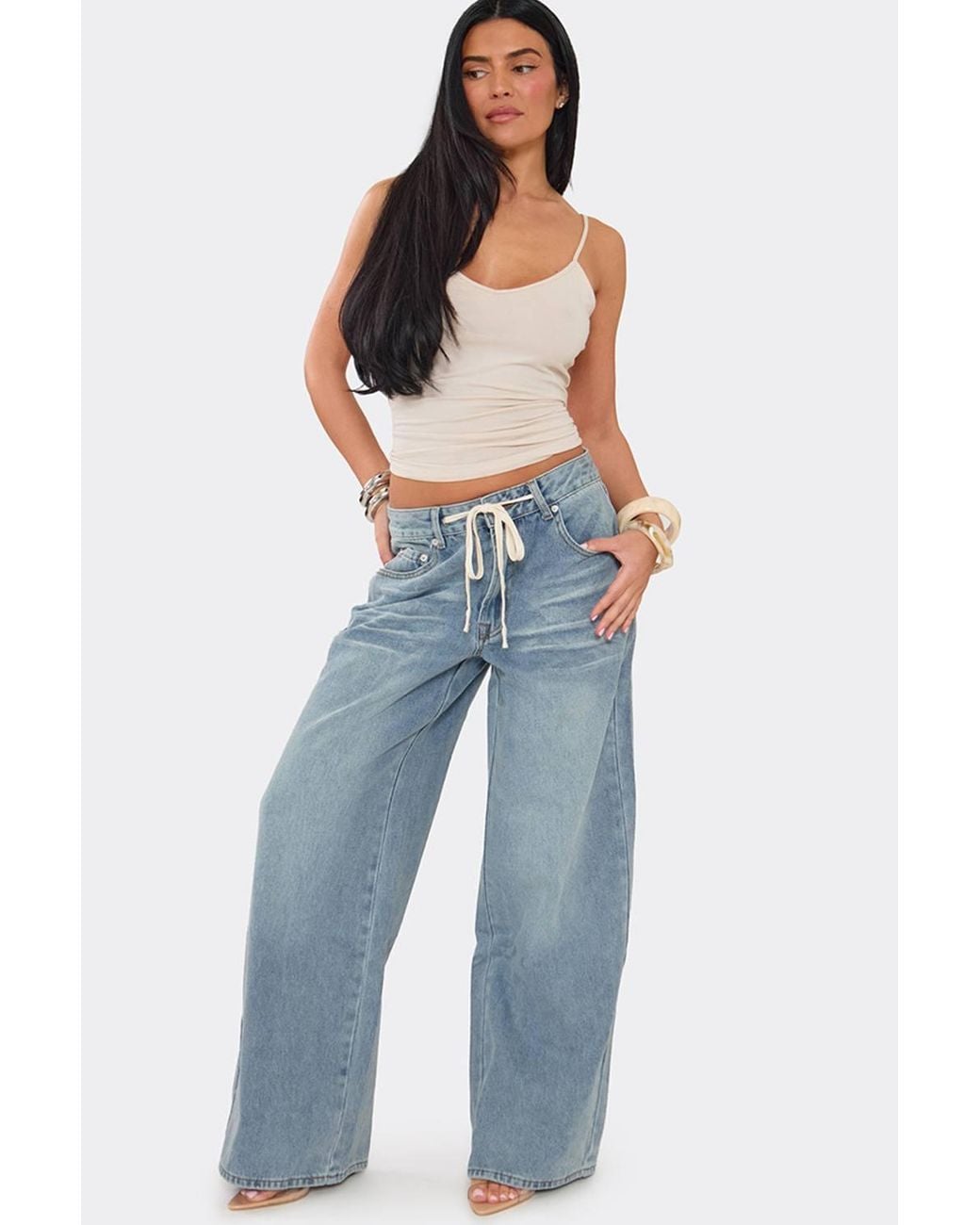 EGO Blue Wide Leg Denim Jeans