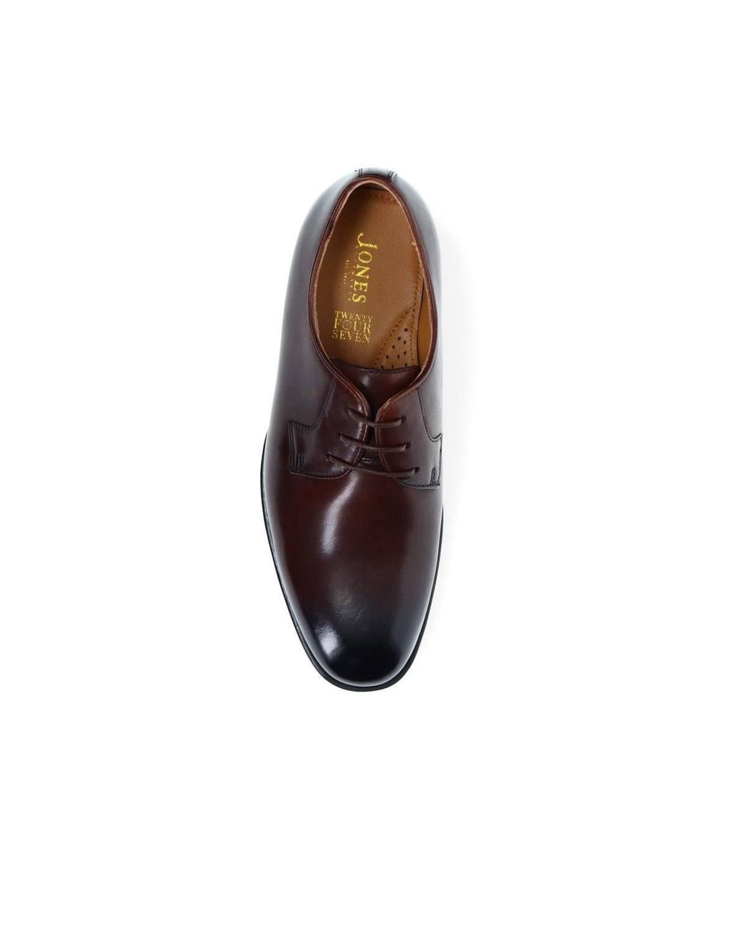 Jones Bootmaker Brown Manchester Wide Leather Lace-Ups for men