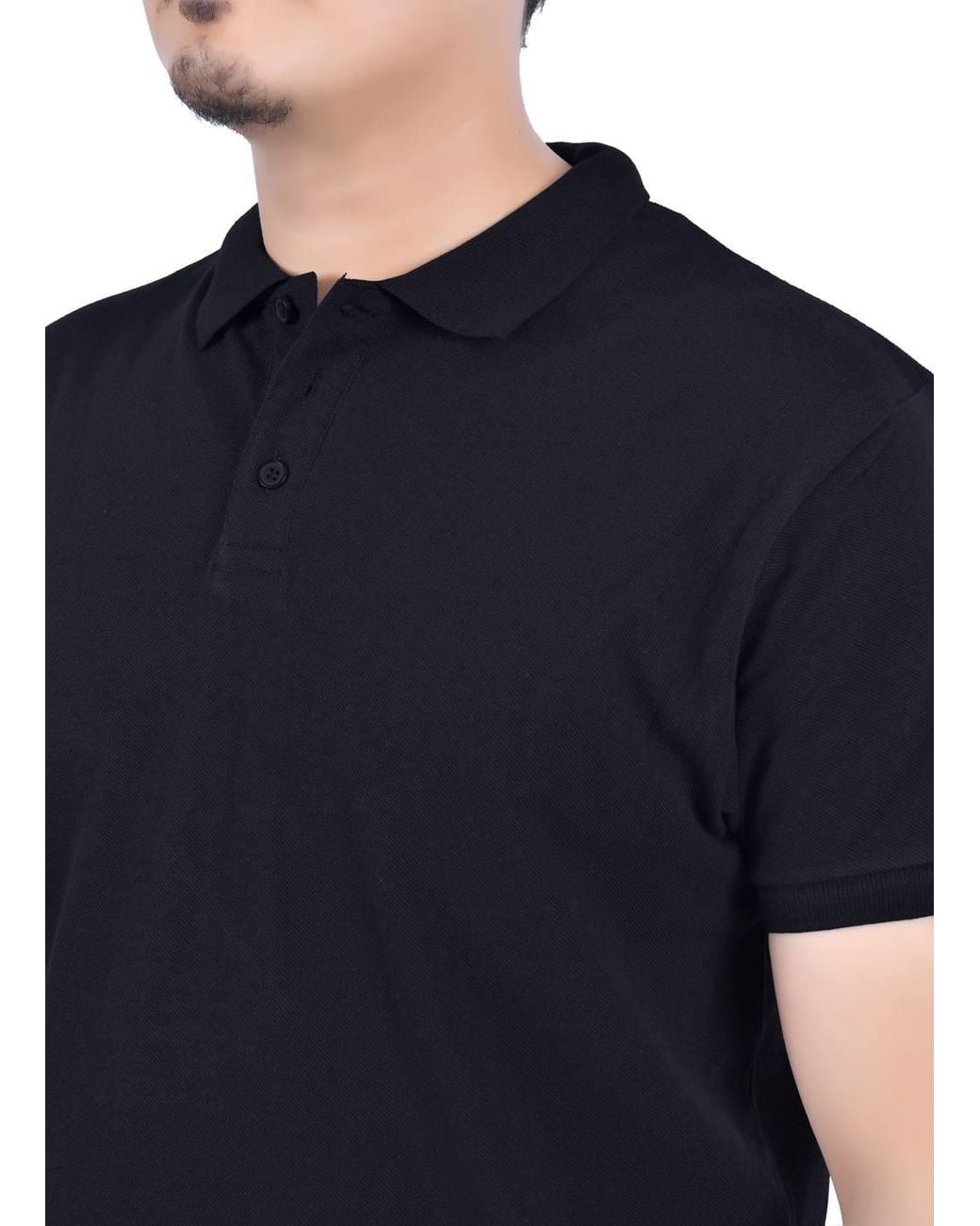 Smart Living Black Classic Short Sleeve Polo Shirt for men