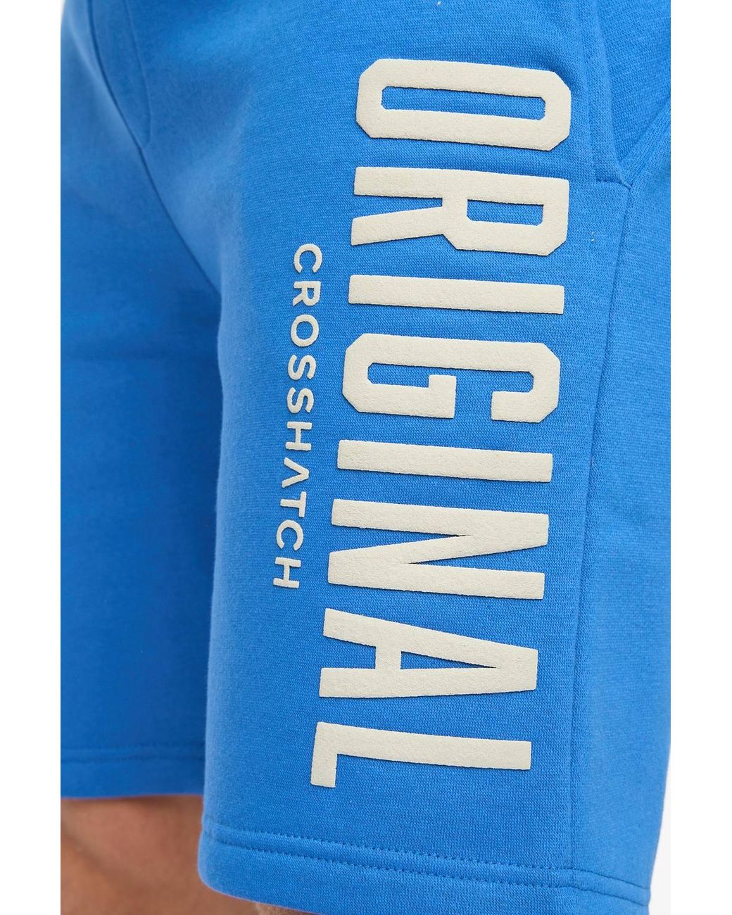 Crosshatch Blue Kensby Graphic Shorts for men