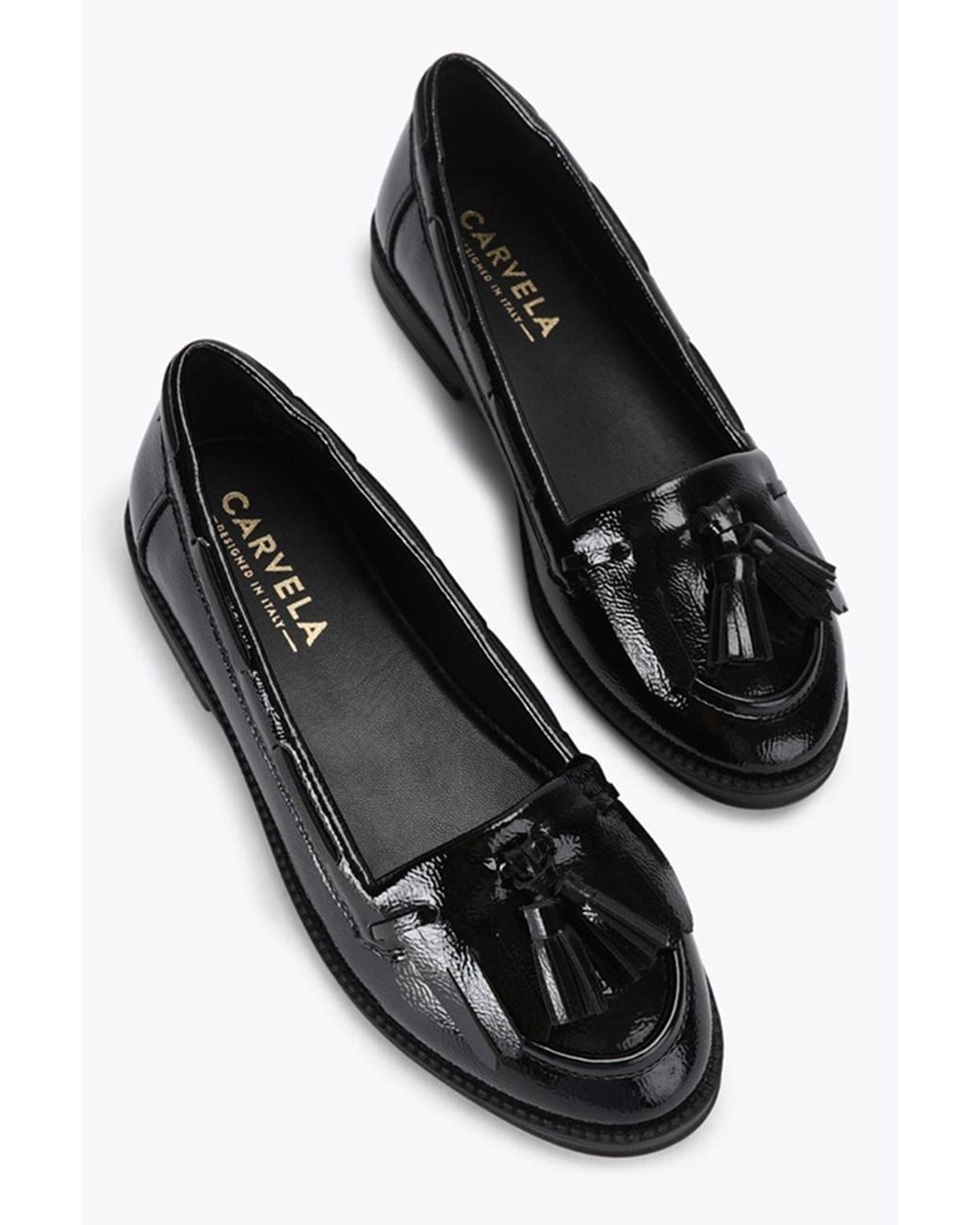Carvela Kurt Geiger Black 'Ambra' Patent Flats
