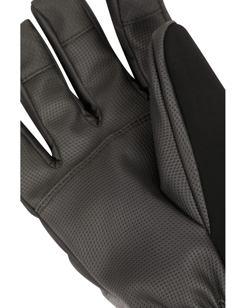 Mountain Warehouse Black 'Lodge' Warm Soft Lightweight Snowproof Textured Skiing Winter Gloves for men