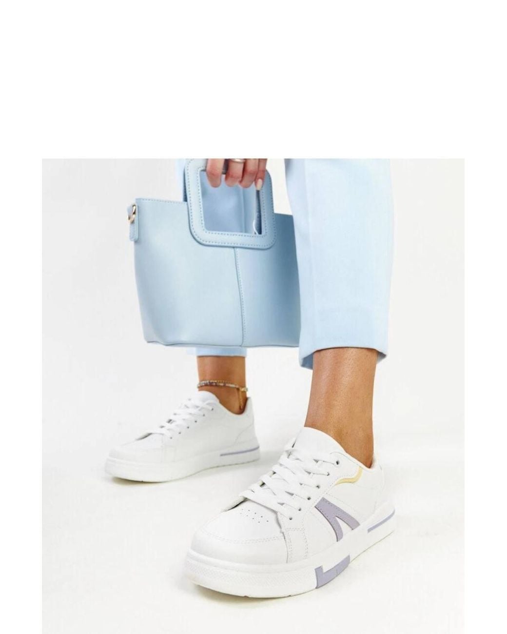 KDMD Blue Zorica Sport Sneakers With Rubber Sole & Lace Up Comfort