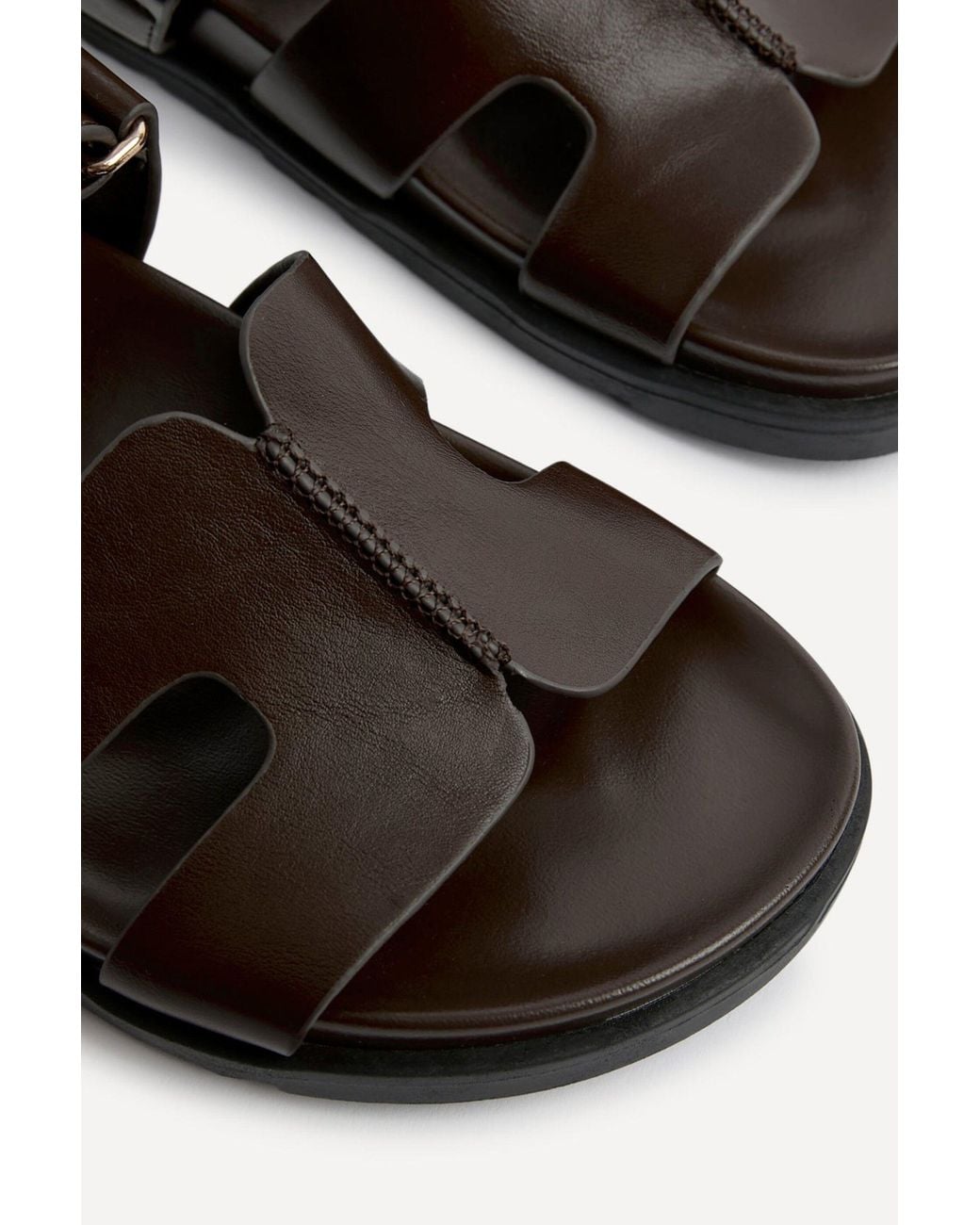 Linzi Black Emmy Faux Leather Sandals