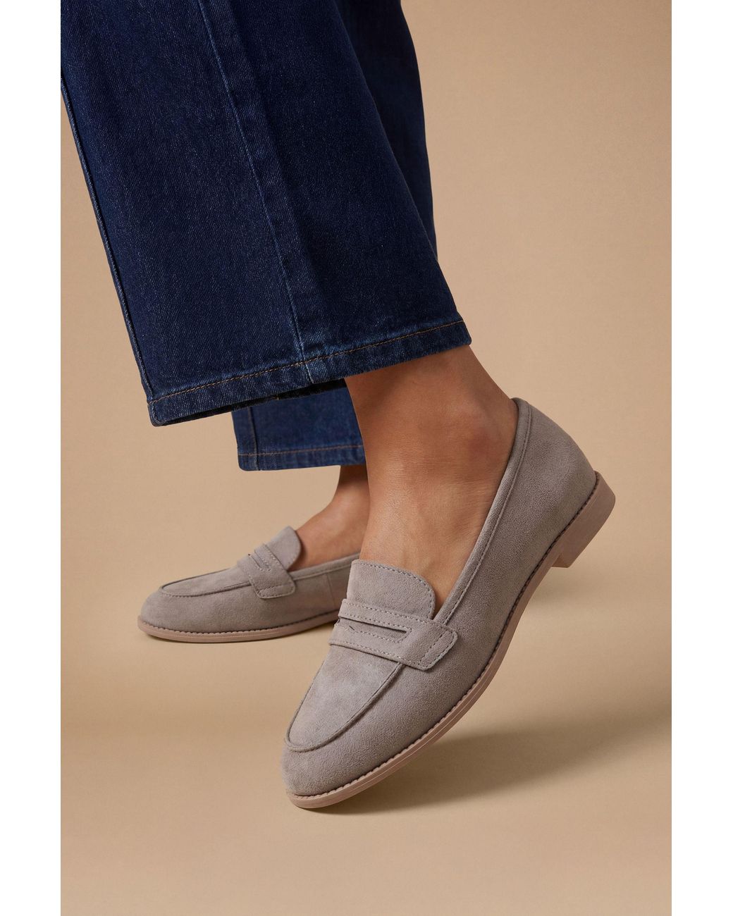 Dorothy Perkins Blue Lara Penny Loafers