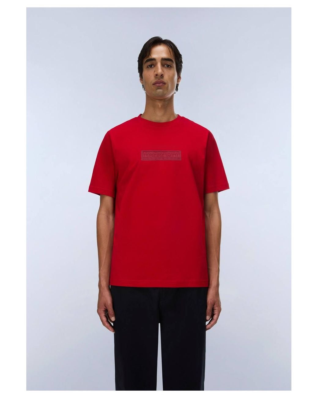 Napapijri Red Box Logo T-Shirt for men