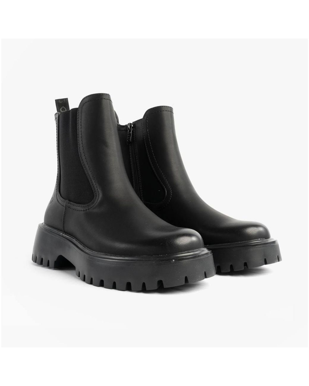 Heavenly Feet Black Alana2 Zip Ankle Chelsea Boots