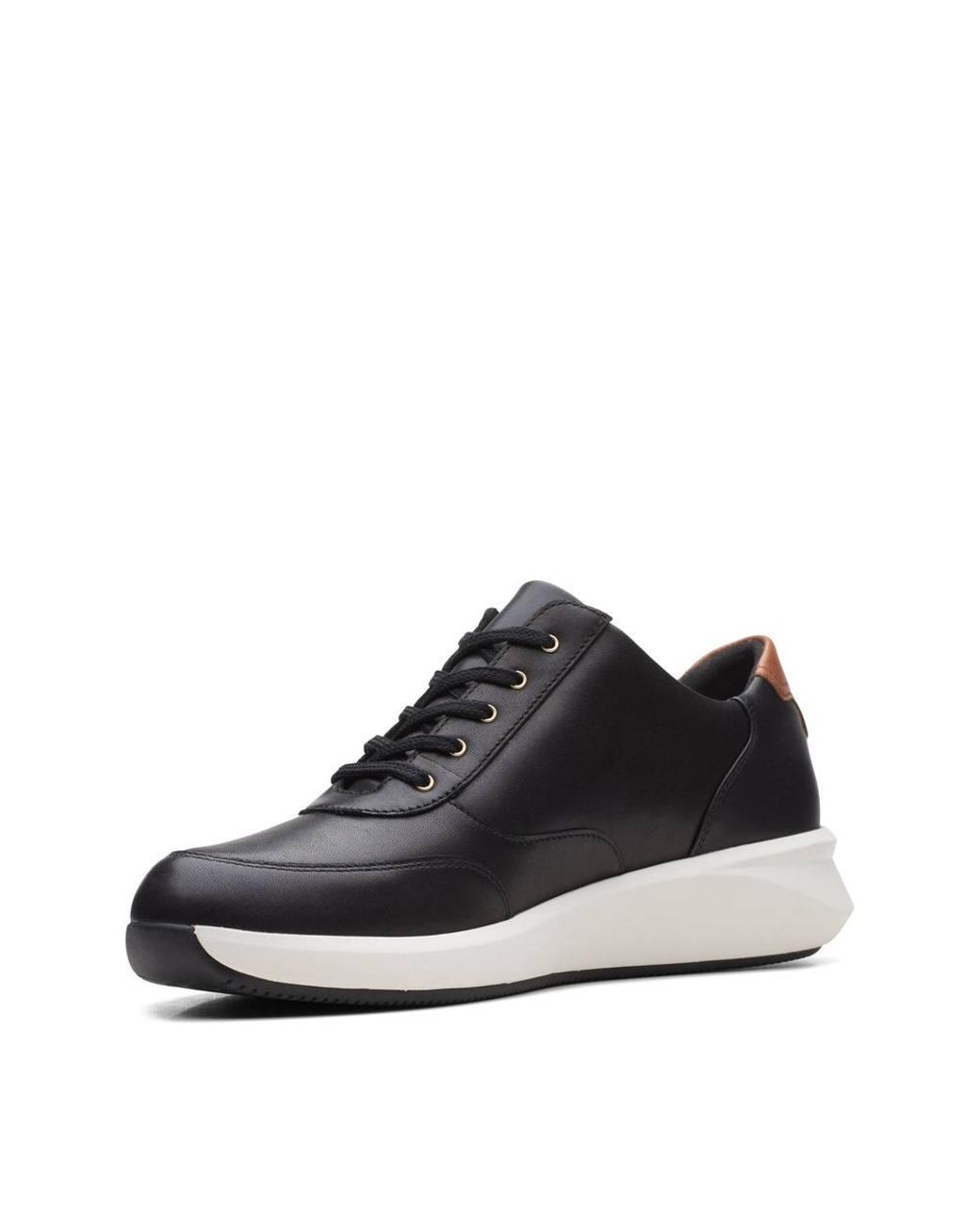 Clarks Blue Un Rio Zip Leather Trainers