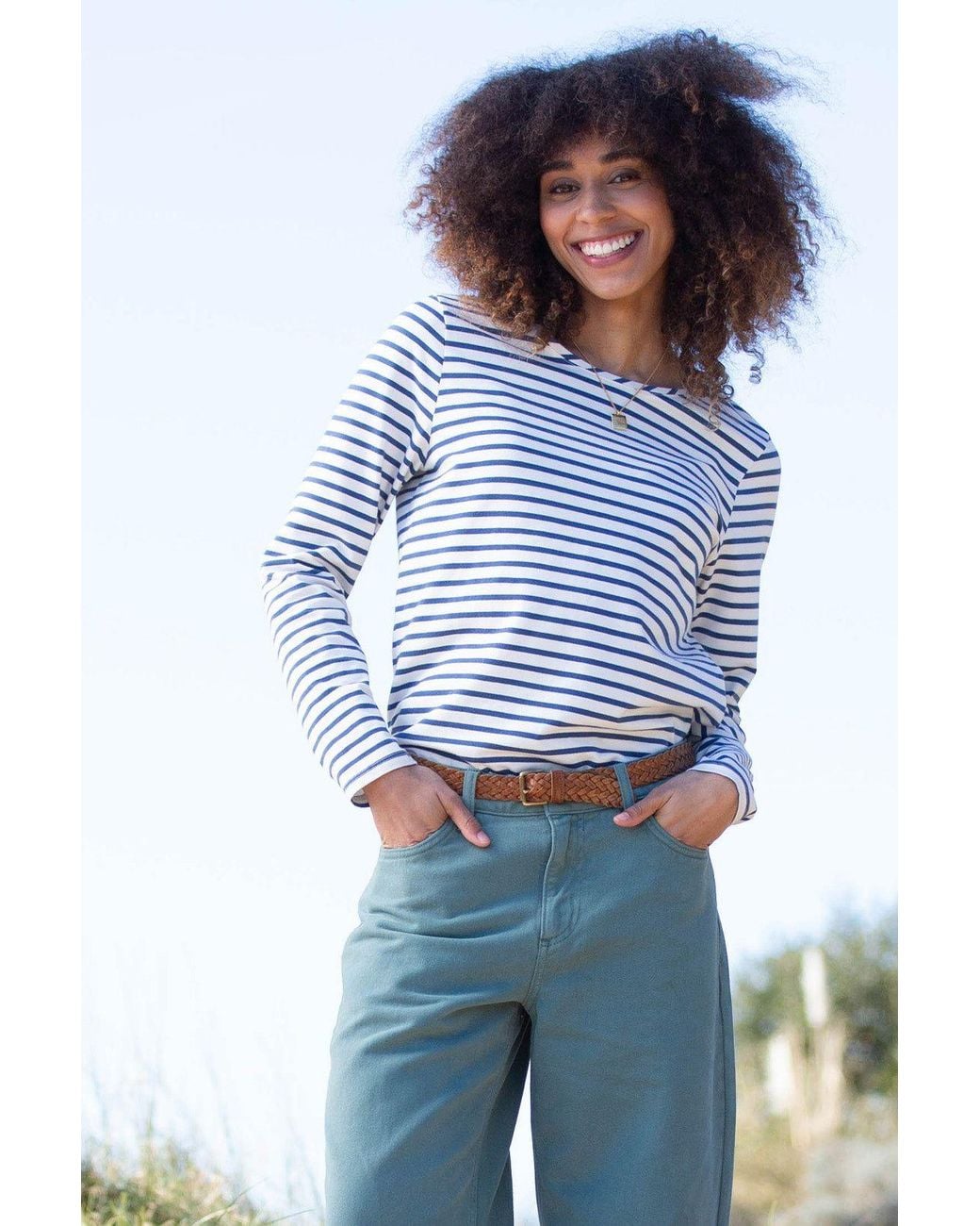 Kite Blue Tarrant Jersey Top Stripe