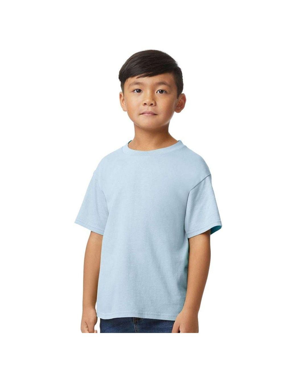 Gildan Blue Midweight Soft Touch T-Shirt