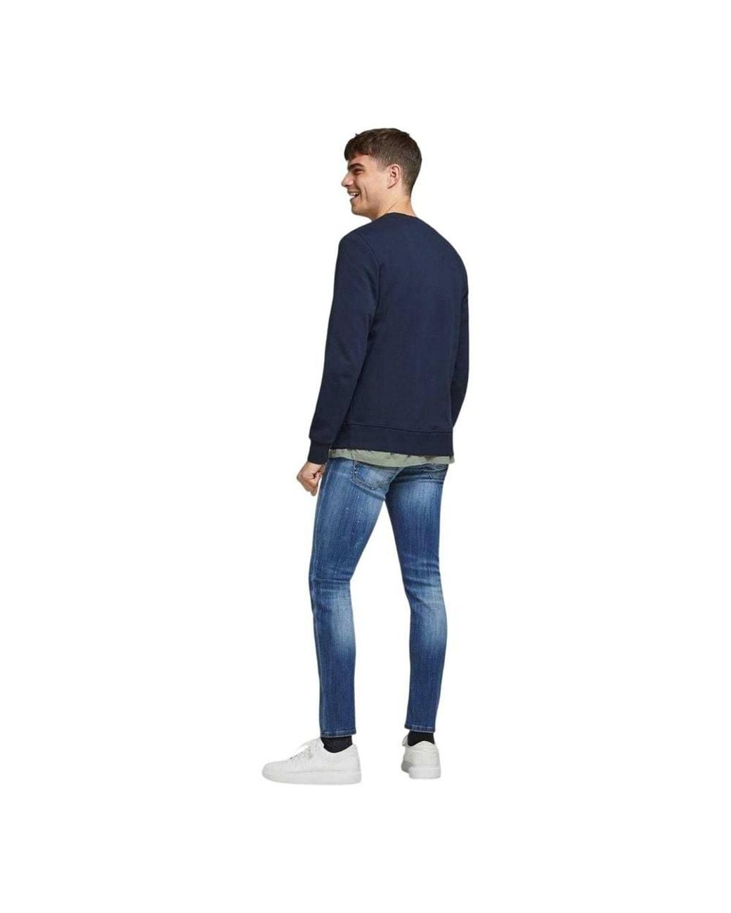 Jack & Jones Blue Basic Sweatshirt for men