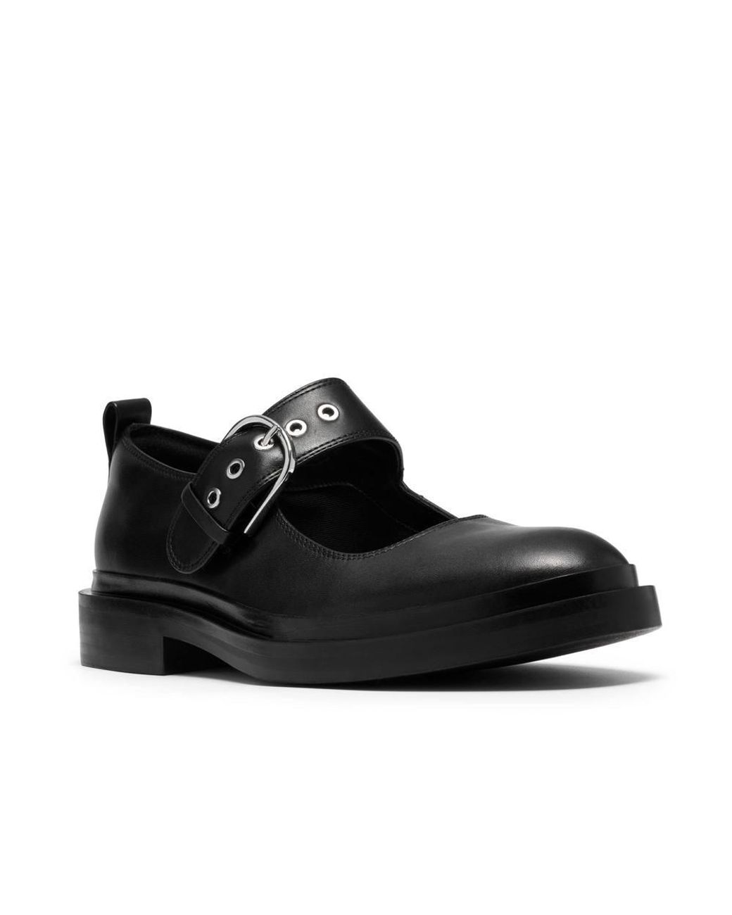 Clarks Black Previa Bar Leather Mary Jane