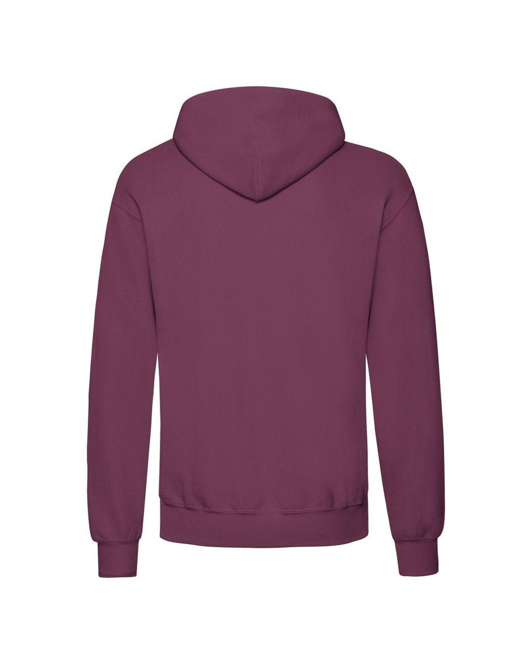 Fruit Of The Loom Purple Classic Hooded Sweatshirt for men
