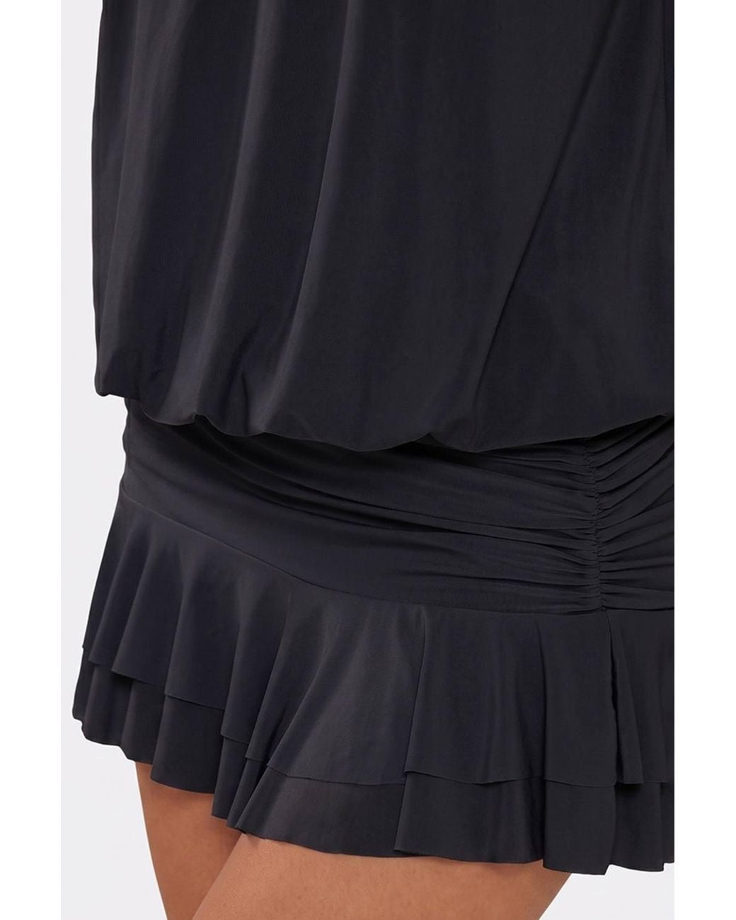 EGO Blue Blouson Style Sleeveless Mini Dress