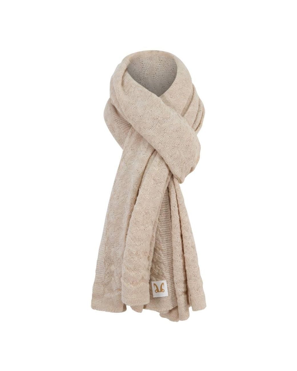 Alpaca Apparel Natural Alpaca Textured Wrap Sand