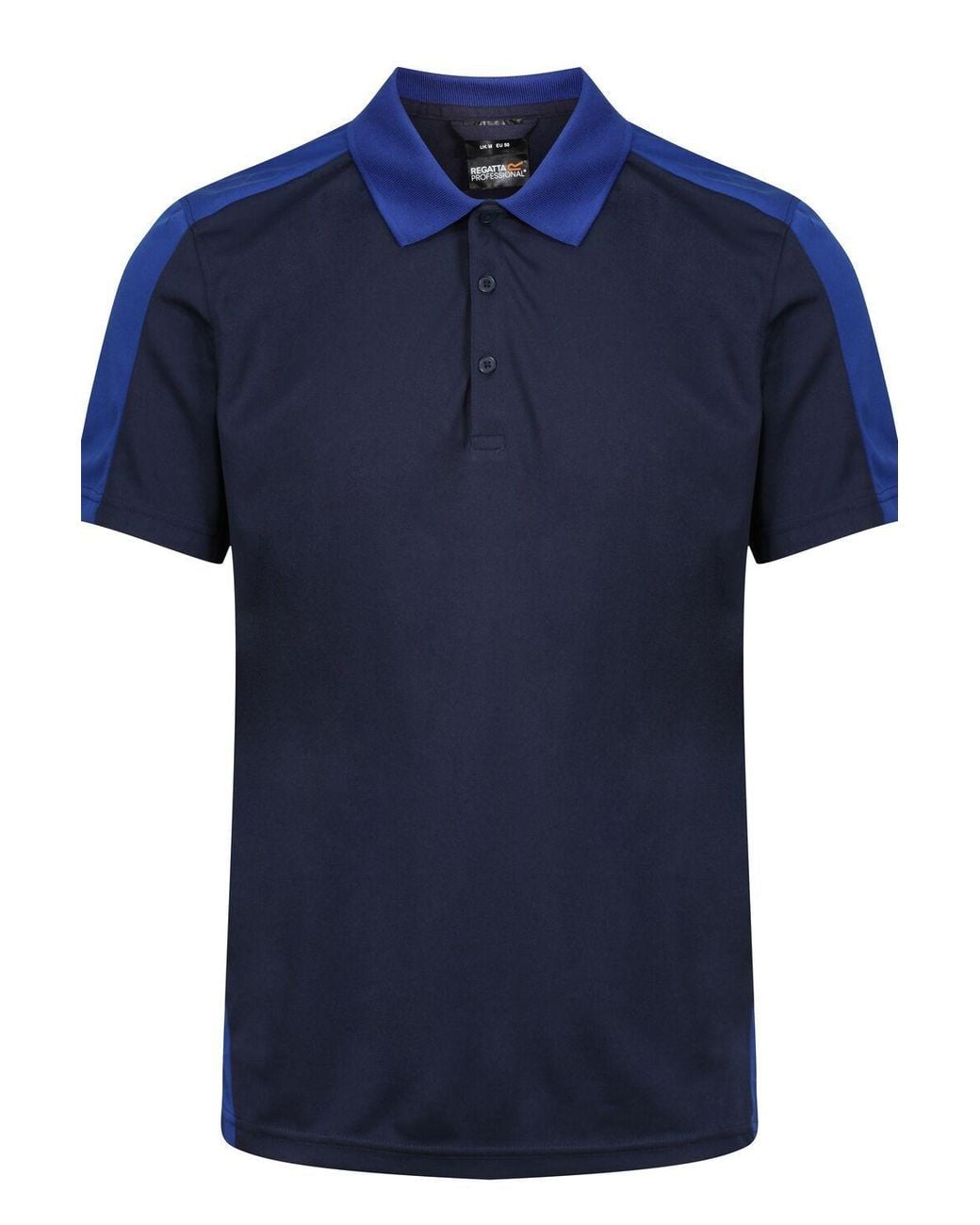 Regatta Blue Contrast Wicking Polo Shirt for men