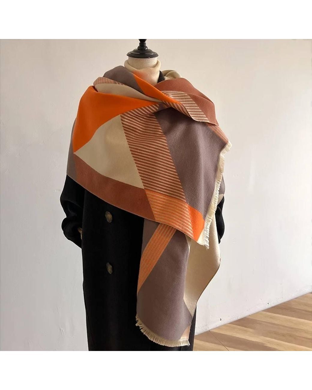 Lemon Daisy Accessories Brown Andi Winter Scarf Shawl