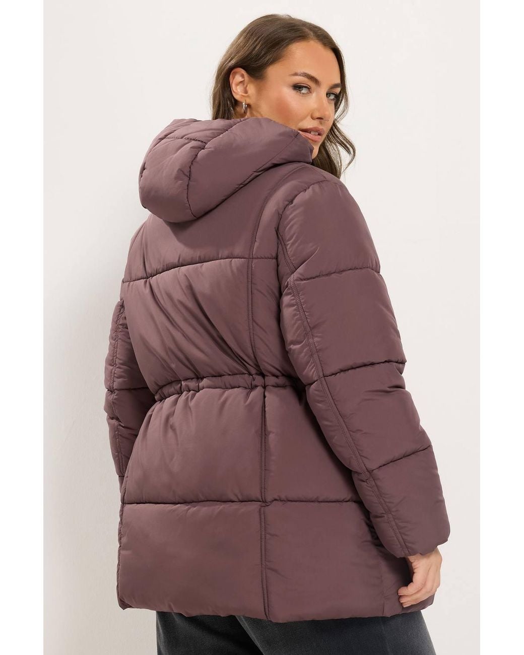 Yours Purple Short Padded Jacket