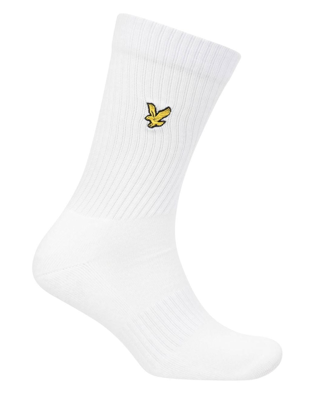 Lyle & Scott White Camdyn 5 Pack Sport Socks for men