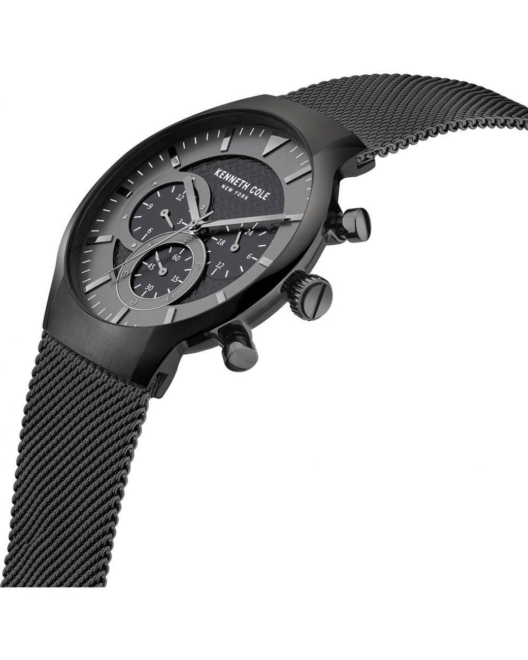 Kenneth Cole Black Kcwgk2123303 Classic 42Mm Quartz Watch for men