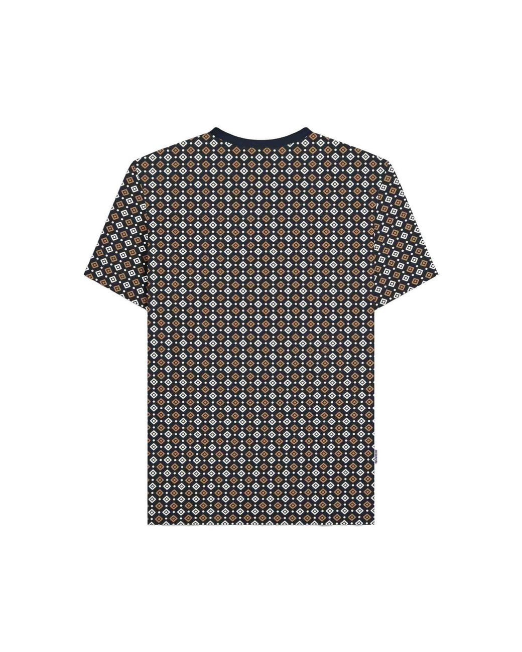 Lambretta Gray Ss25 Geometric T-Shirt for men