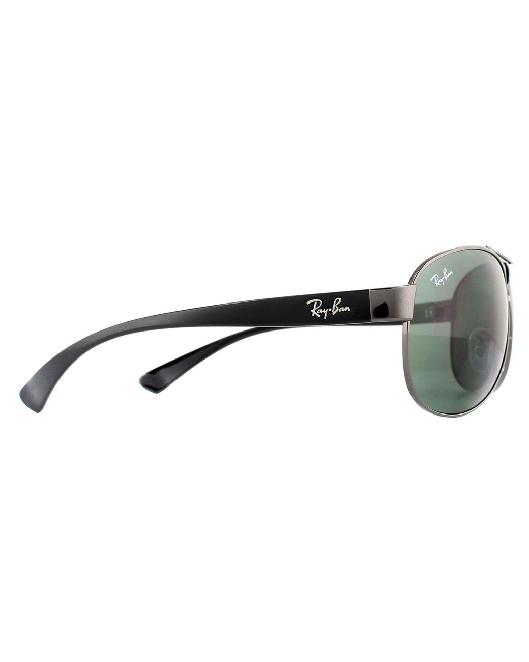 Ray-Ban Green Aviator Gunmetal Sunglasses for men