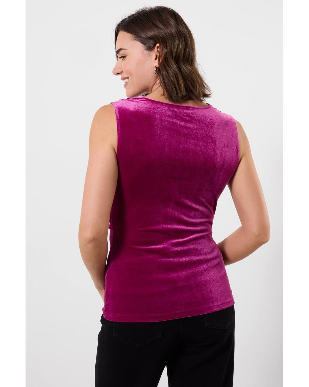 Joe Browns Pink India Velour Cowl Neck Top